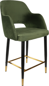 Durafurn Sorbet Counter Stool - Black Metal 650h Legs